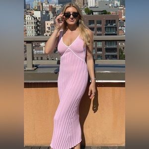 Solid & Striped Aubrey Dress in Cloud Pink in XS